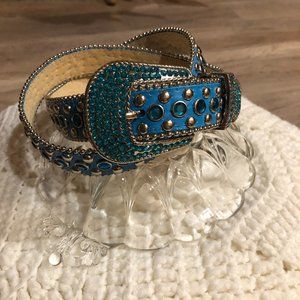 Blue/Turquoise Christine Alexander Belt (S)